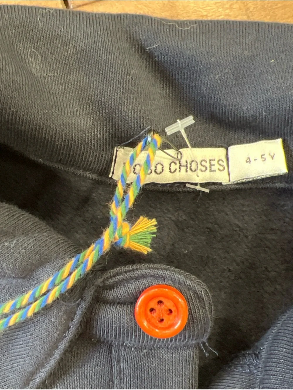 Bobo Choses Clover Polo Sweatshirt Dress Girls 4-5 Years Navy Collared Organic